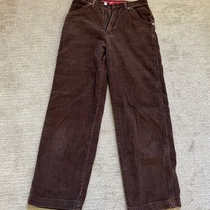 Brown corduroy pants